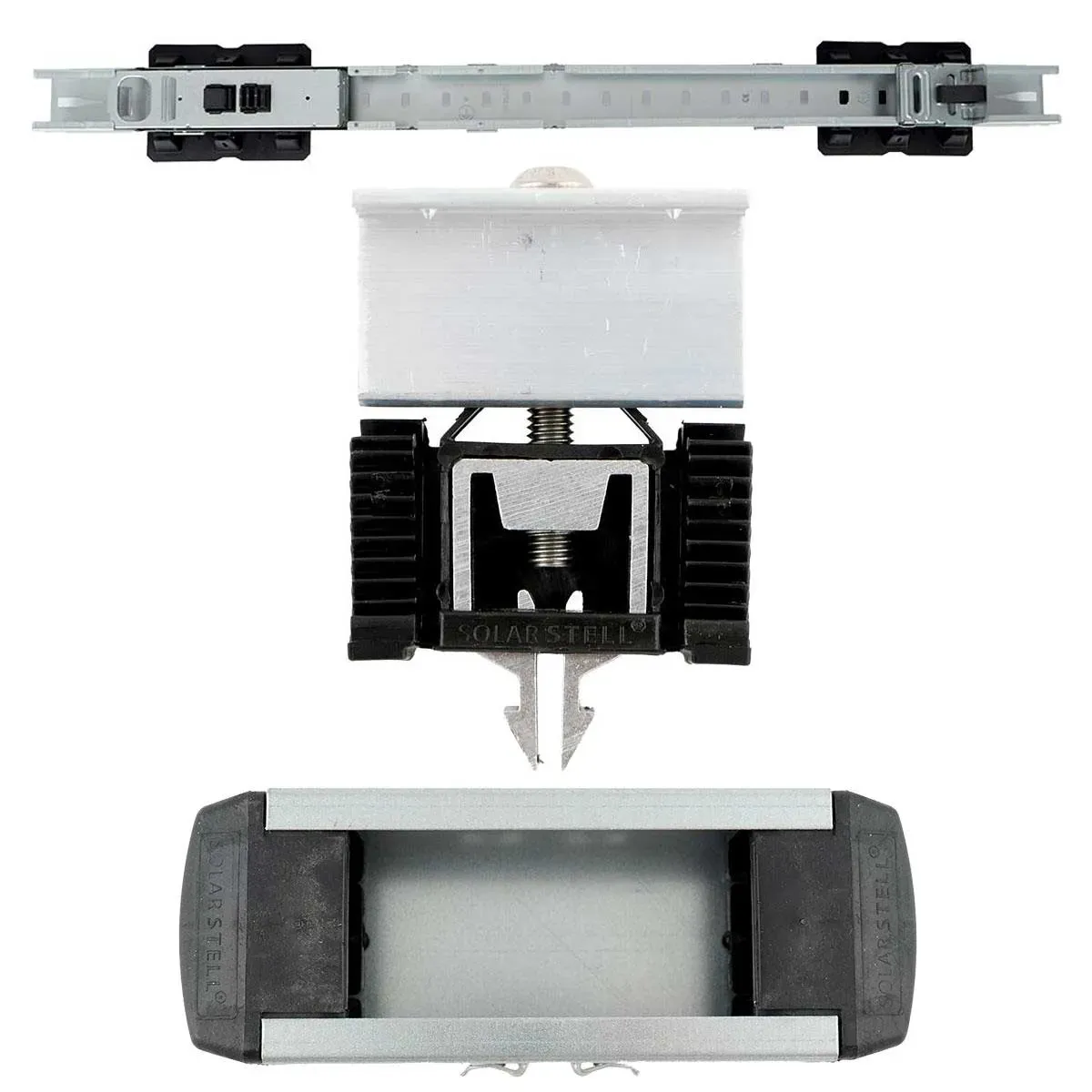 EKV Bodenhalterung-Set 0% MwSt §12 III UstG für PV Anlage, Bodenmontage, 2 Modul...