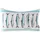 Boltze Sardine 50 x 30 cm Türkis/Weiß