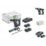 Festool BHC 18 HPC 4,0 I-Plus Akku Bohrhammer 18 V 25 Nm 1,8 J SDS Plus Brushless ( 576513 ) + 2x Akku 4,0 Ah + Ladegerät + Systainer ( Nachfolger von 575697