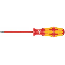 WERA   Schraubendreher Kreuz, Phillips PH2, Isoliert, 100mm, gerade, 2-Komponenten, Antimagnetisch