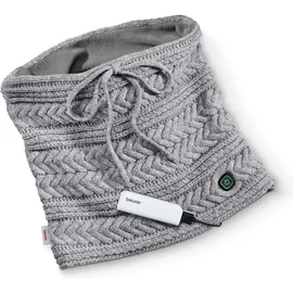 Beurer HK 37 To Go beheizter Schlauchschal, mit Powerbank, modischer Wärmespender für unterwegs