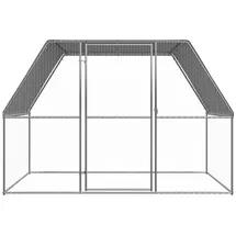 vidaXL Hühnerkäfig - Silber