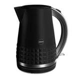 Eldominvest eldom C270C Wasserkocher, 1,7 Liter Fassungsvermögen, 2000 Watt Leistung, Farbe schwarz, schlichte Eleganz, Jubiläumsprodukt