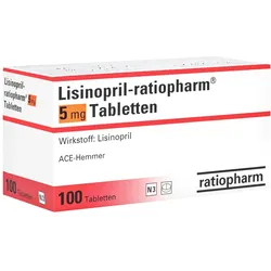 Lisinopril-ratiopharm 5 mg Tabletten 100 St