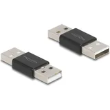 Delock Adapter Gender Changer USB 2.0 Typ-A Stecker zu Metall