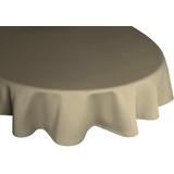 Wirth Tischdecke WIRTH "NEWBURY" Tischdecken Gr. B/L: 130 cm x 190 cm, oval, braun (schlamm) Tischdecken oval