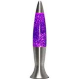 Licht-Erlebnisse Lavalampe Angelina glitter lila/silber