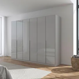 Rauch »Kleiderschrank Kleiderschränke Schrank Garderobe AGORDO mit Glasfront«, (in zwei Griff-Farben), durchdachte Innenausstattung, in 6 Breiten und 2 Höhen MADE IN GERMANY, grau