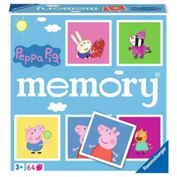 Ravensburger Spiel - Peppa Pig memory der Spieleklassiker für alle Fans von Peppa Pig, Merkspiel für 2-8 Spieler