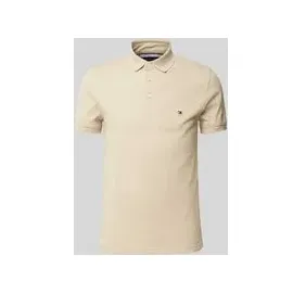 Tommy Hilfiger Herren Poloshirt Kurzarm 1985 Slim Fit, Beige M