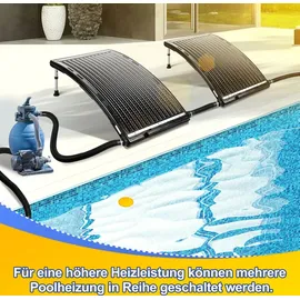 Randaco Sonnenkollektor Poolheizung schwarz 110 x 69 x 14 cm