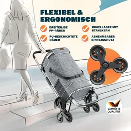 monzana 3in1 Einkaufstrolley grau 0,44 m