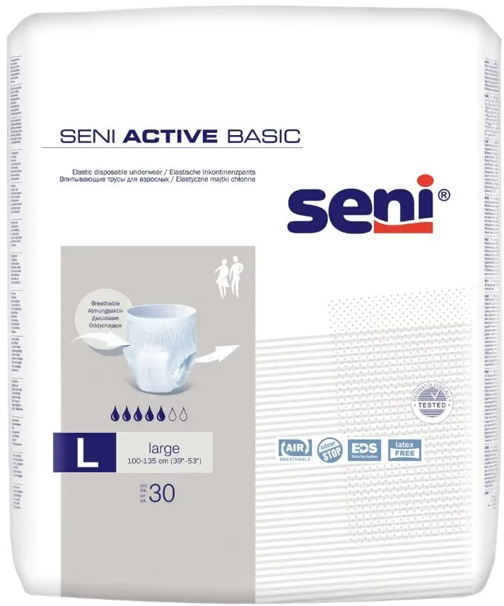 Seni Active Basic Pants L, 90 Stück