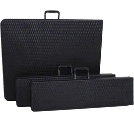 Garden Pleasure Ventana Set 3-tlg. schwarz klappbar