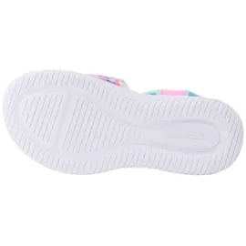 SKECHERS Mädchen Jumpsters Sandal Tie Dye Bffs, Pink Synthetic/Multi Trim, 37 EU - 37
