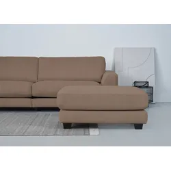 Polsterhocker HOME AFFAIRE "Parennes", braun, B:111cm H:45cm T:69cm, 92% Polyester, 8% Nylon, Hocker, mit attraktivem Cord-Stoff, schöne Serien Ergänzung