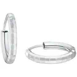 Amor Paar Creolen »Classic chic, 9091751« Amor silberfarben