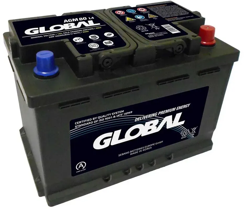 Global 12v 80ah 800a Agm Gr080agm Agm-batterie - Multicolor - One Size