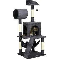 PawHut Kratzbaum Spanplatte, Plüsch (100% Polyester), Sisal