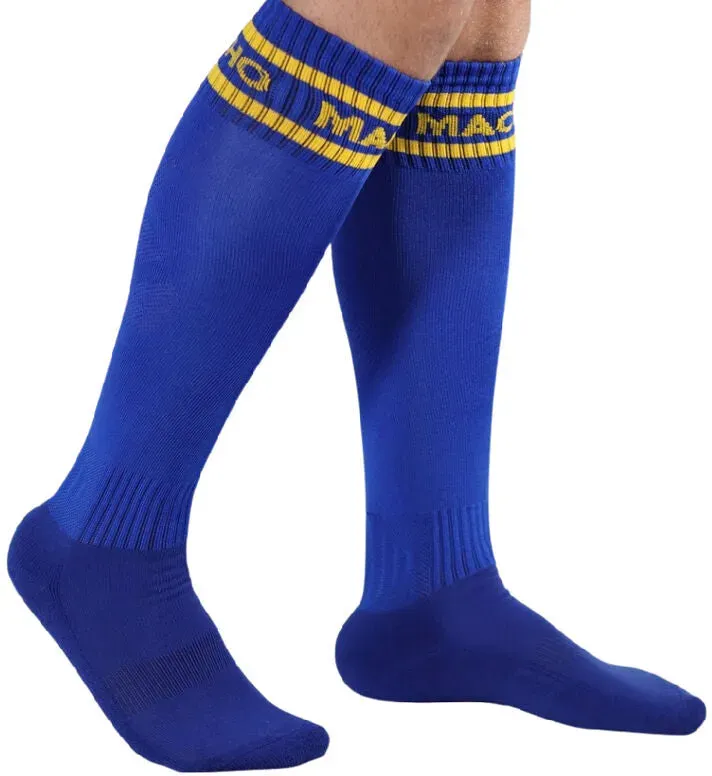 MACHO - LANGE SOCKEN EINHEITSGRÖSSE SCHWARZ - Blau / ONE SIZE