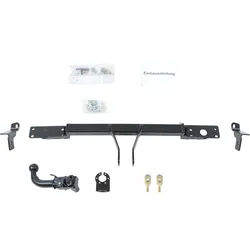 AUTO-HAK Anhängerkupplung abnehmbar inkl. Erich Jaeger E-Satz 13polig & Montage - FIAT PANDA / PANDA CLASSIC