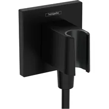 Hansgrohe FixFit E Wandanschluss mit Brausehalter Mattschwarz 26889670