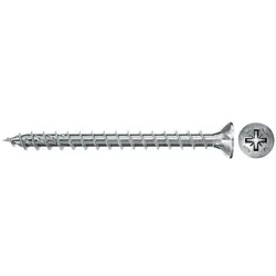 fischer 670197, Schraube, Metall, Holz, Allgemeiner Nutzen, Vollgewinde, Flachko