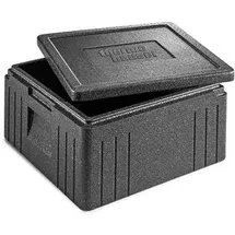 Antalis thermohauser EPP-Thermobox Pizza Eco Line schwarz, mit Deckel
