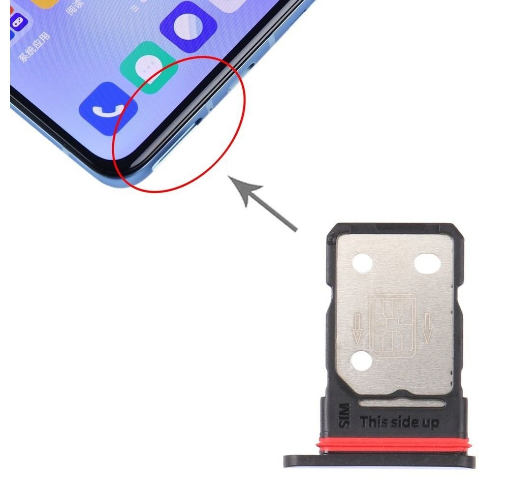Wigento Für OnePlus 9 Sim Karten Halter Adapter Lila Ersatzteil Reparatur Smartphone-Adapter, 0 cm lila