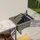 QLS Ausgussbecken 50x34 cm aus Kunststoff mit Siphon Garage Werkstatt Grau