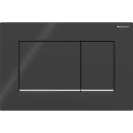 Geberit Sigma30 Betätigungsplatte für 2-Mengen-Spülung schwarz/hochglanz-verchromt 115.883.KM.1