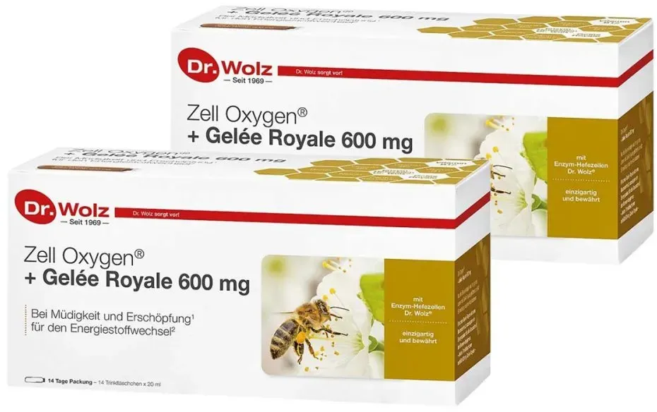 Zell Oxygen+gelee Royale 600 Mg Trinkampullen