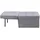 Atlantic Home Collection Hocker Finn Polyester 80 x 43 x 70 cm Grau