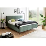 Meise Möbel meise.möbel Stauraumbett »Lizzano«, inkl. Lattenrost und Bettkasten grün