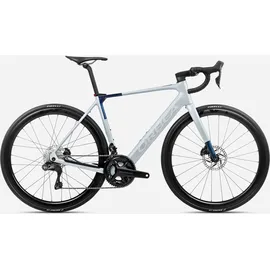 Orbea Gain M20i 2026 - Halo Silver (Matt) - Blue Carbon View (Gloss)