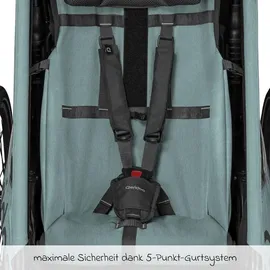 Qeridoo Qupa 1 Plus Kinderfahrradanhänger blau