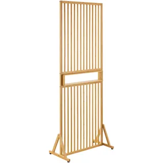 [en.casa] Raumteiler Fron 197x75,5x40 cm Bambus