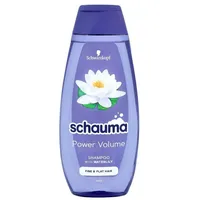 Schwarzkopf Schauma Power Volume Shampoo 400 ml Volumengebendes Shampoo mit Seerosen-Extrakt für Frauen