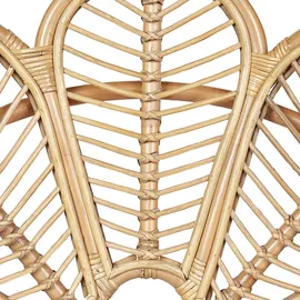 Beliani Beliani, Gartenstühle, Rattanstuhl natürlich Pfauform FLORENTINE II