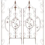 CLP Rankgitter Burgus 2er Set Eisen  antik Braun