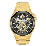 Bulova Analog 'Automatic' Herren Uhr  98A178 - Goldfarben/Bunt