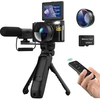 LINGDA Vlogging-Kamera 48 MP Schwarz