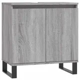 vidaXL Badezimmerschrank 58 x 60 x 33 cm Grau