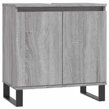 vidaXL Badezimmerschrank 58 x 60 x 33 cm Grau