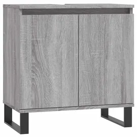 vidaXL Badezimmerschrank 58 x 60 x 33 cm Grau