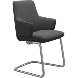 Stressless Polsterstuhl "Laurel" 58x92x60 cm ROHLEDER Stoff Q2 FARON, Stahl, grau (dark grey q2 faron, chrom matt) Polsterstühle (66624843-0)