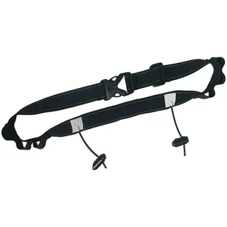 Triathlon Startnummer-Gürtel mit elastischen Schnürsenkeln in schwarz, BELT ONLY