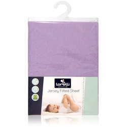 Lorelli Babybett Spannbetttuch Jersey 120 x 60 cm Bettlaken Babybetten, waschbar lila