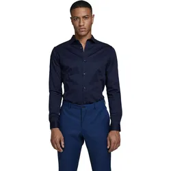 Jack & Jones Herren Freizeit Hemd JJPRPARMA Slim Fit Slim Fit Blau Super Slim 12097662 XXL