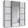 WIMEX Schwebetürenschrank Jork 180 x 208 x 65 cm Weiß/Grau